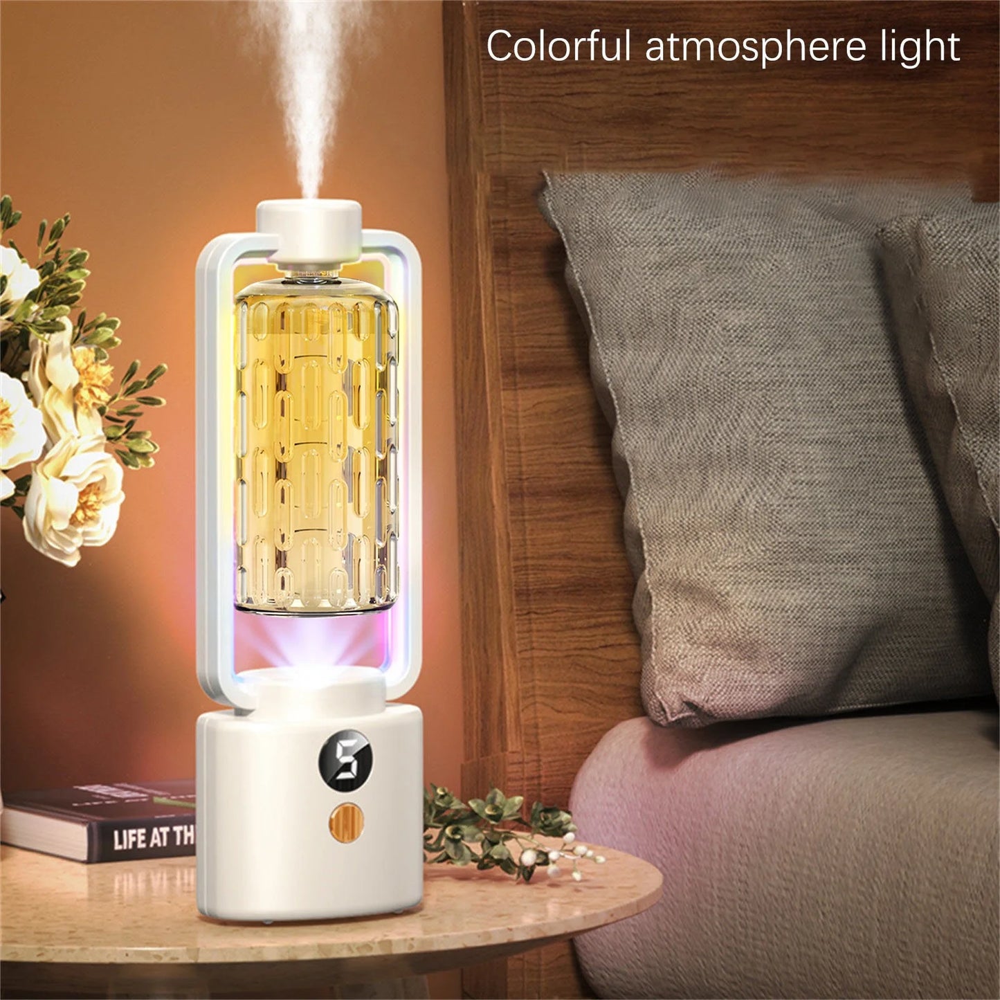 Essential Oil Diffusers, Automatic Aromatherapy Machine, Hotel Aromatherapy Machine, Humidifier (Digital Display Model,Containing Essential Oil: 50Ml)