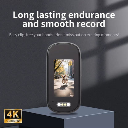 4K Pixel Cat and Dog Pet Camera, Mini Thumb Camera, Outdoor Bicycle Camera, Motorcycle Wide-Angle Camera, Portable Helmet Camera