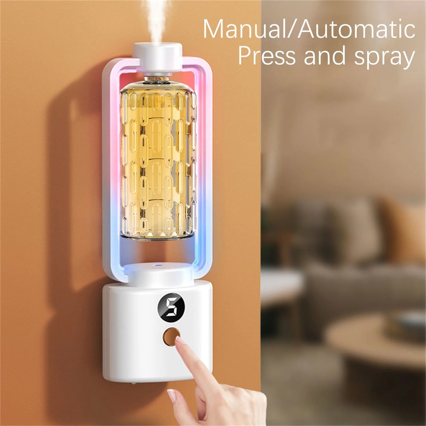 Essential Oil Diffusers, Automatic Aromatherapy Machine, Hotel Aromatherapy Machine, Humidifier (Digital Display Model，Containing Essential Oil: 50Ml)