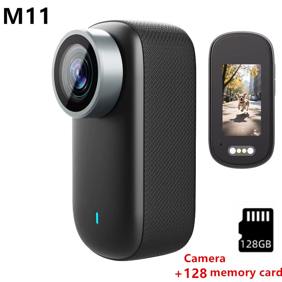 4K Pixel Cat and Dog Pet Camera, Mini Thumb Camera, Outdoor Bicycle Camera, Motorcycle Wide-Angle Camera, Portable Helmet Camera