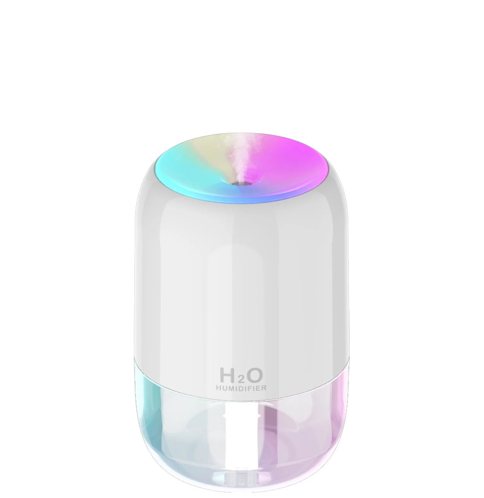 Portable Mini Humidifier for Bedroom, Heavy Mist Humidifier USB Portable Aromatherapy Machine Car Home Desktop Colorful Night Light Humidifier
