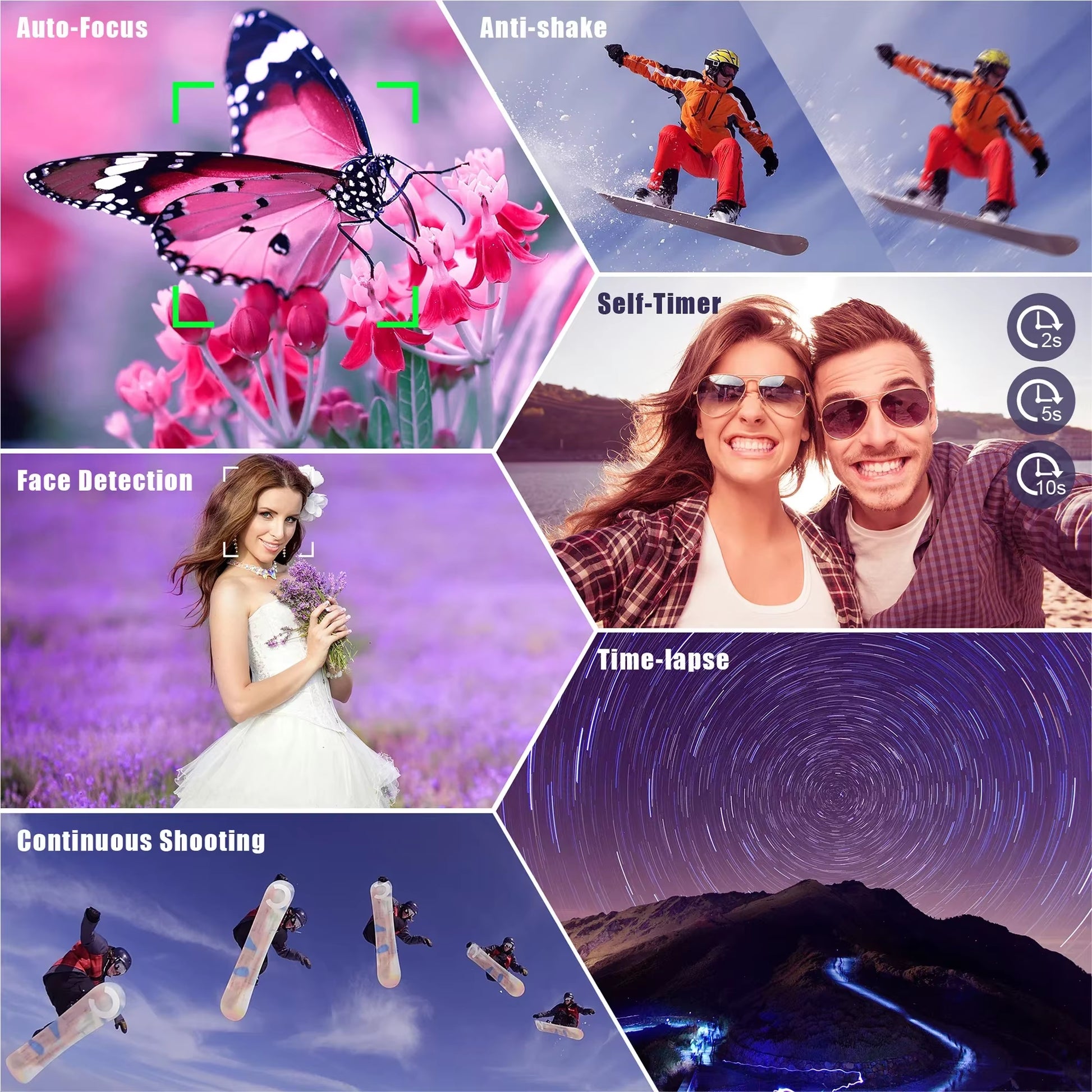 Digital Camera 4K SLR Camera 64MP Digital Photography Camera 10X Optical Zoom Youtuber Camera Webcam Digital Photography Camera