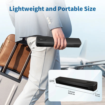 Thermal Printer, Wireless Printer Support US Letter & A4 for Travel, Inkless Portable Compatible with Ios Android Laptop for Home Car Office