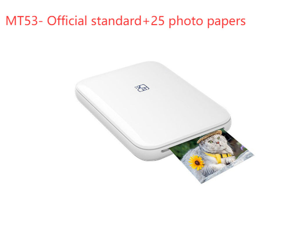 Color Photo Printer Portable Full Color Wireless Photo Printer USB Bluetooth Thermal Sublimation Printer