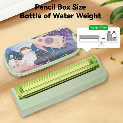 Portable Printer Wireless for Travel, Thermal Printer Support 8.5" X 11" US Letter, Compatible with Android, Ios and Laptop, Inkless Printer for Home Office