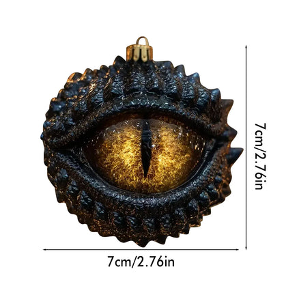 Dragon Eye Shaped Acrylic Christmas Ornament Dark Christmas Decoration Hanging Ornament Festive Atmosphere Item Christmas Gnome