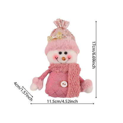 Navidad Natal Gift Snowman Doll Cloth Ornament Merry Christmas Decoration For Home 2021 Xmas Pendent New Year 2022