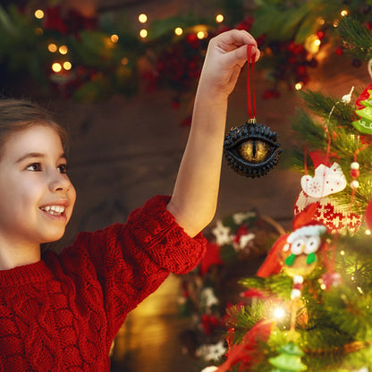 Dragon Eye Shaped Acrylic Christmas Ornament Dark Christmas Decoration Hanging Ornament Festive Atmosphere Item Christmas Gnome