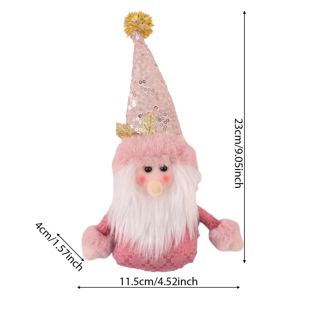 Navidad Natal Gift Snowman Doll Cloth Ornament Merry Christmas Decoration For Home 2021 Xmas Pendent New Year 2022