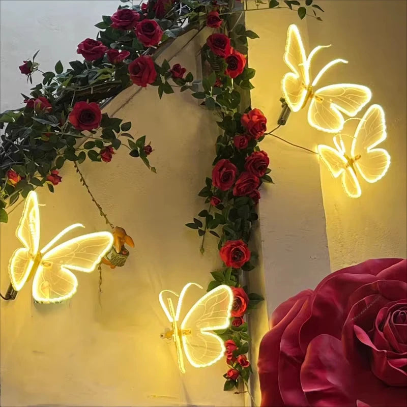 LED Butterflies (Automatic Opening-Closing, Realistic Light-Up Wings) | Perfect Decor for Weddings, Parties, Christmas