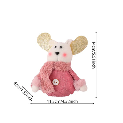 Navidad Natal Gift Snowman Doll Cloth Ornament Merry Christmas Decoration For Home 2021 Xmas Pendent New Year 2022