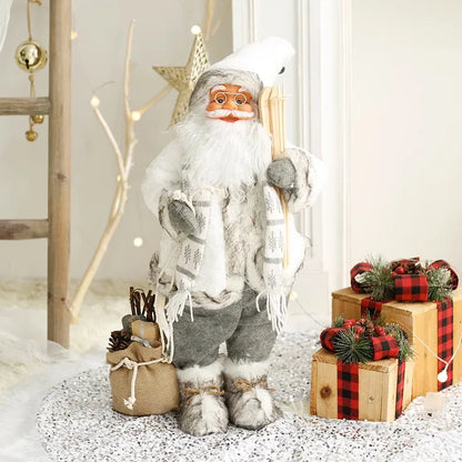60cm Large Santa Claus Merry Christmas Decorations for Home Happy New Year 2023 Santa Claus Doll Window Decorations Home gift
