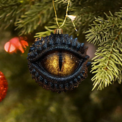 Dragon Eye Shaped Acrylic Christmas Ornament Dark Christmas Decoration Hanging Ornament Festive Atmosphere Item Christmas Gnome