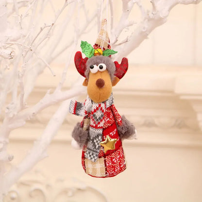 Navidad Natal Gift Snowman Doll Cloth Ornament Merry Christmas Decoration For Home 2021 Xmas Pendent New Year 2022