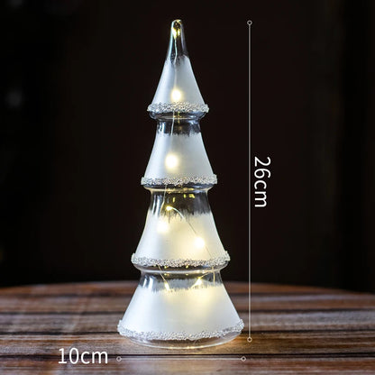 Glass LED Night Lights Luminous Decoration Home Living Room Hotel Table Bedside Desktop Christmas Atmosphere Decorative Ornament