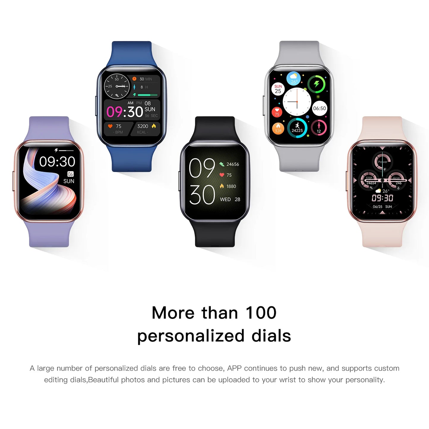 Luxury Man Smart Watch Fitness Tracker Smartwatch Heart Monitor Clock Sport IP68 Waterproof Watches for Women Xiaomi Huawei 2025