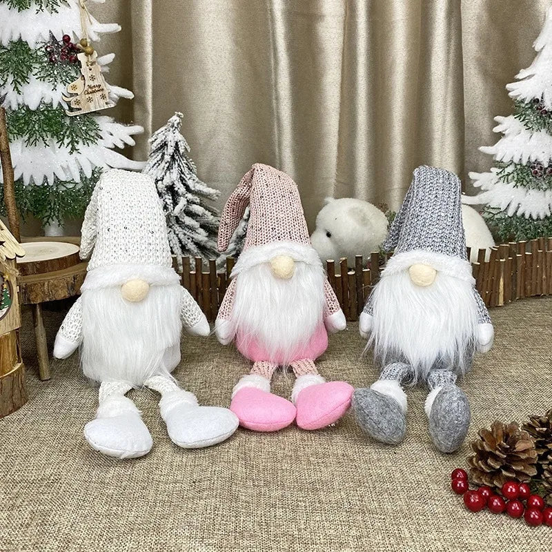 Christmas Decoration Supplies Nordic Style Decorative Dolls Christmas Decorations Faceless Elderly Dolls Window Display