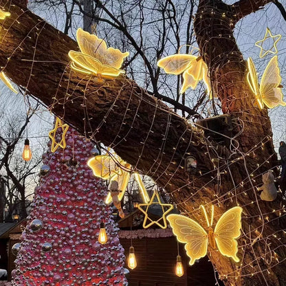 LED Butterflies (Automatic Opening-Closing, Realistic Light-Up Wings) | Perfect Decor for Weddings, Parties, Christmas