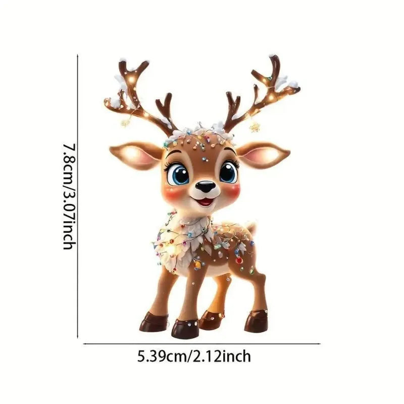 Christmas Decoration Deer Xmas Tree Elk Ornament Home Decor Reindeer Merry Christmas Gift Natal Navidad Noel New Year 2024