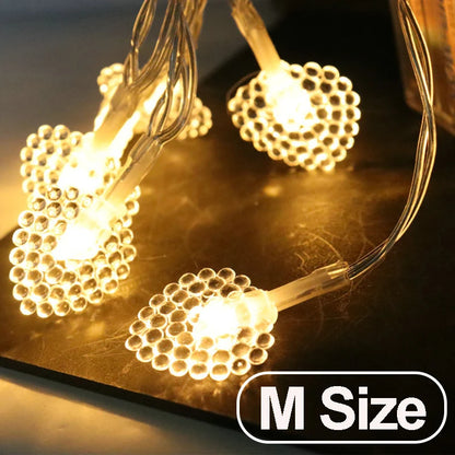 1-10M Christmas Snowflake star light string Moon star string lights for Xmas Party Supplie Tree Garden home Decorations