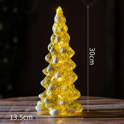 Glass LED Night Lights Luminous Decoration Home Living Room Hotel Table Bedside Desktop Christmas Atmosphere Decorative Ornament