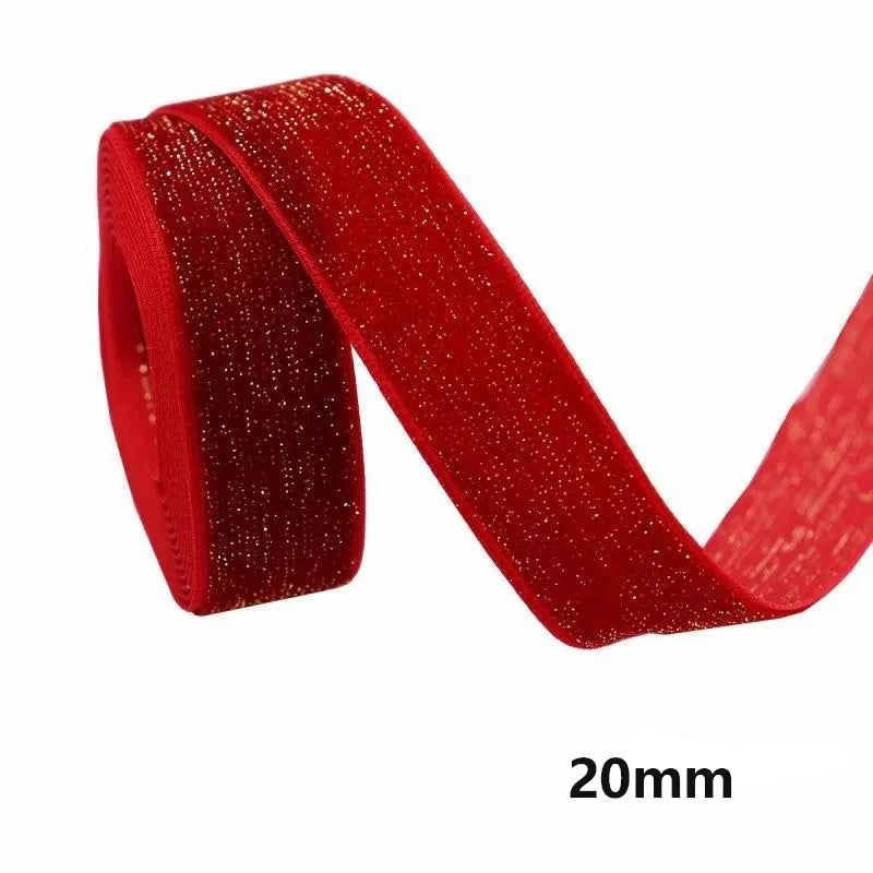 5m Christmas Decoration Red Ribbon Artificial Home Room Decor Christmas Tree Pendant For New Year Cake Craft Gifts Box Accessory