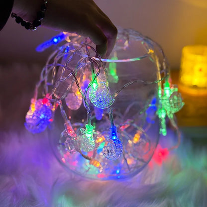 Elk Xmas Tree String Lamp Lights Christmas Tree Warm Atmosphere Decorations New Year Gifts Merry Christmas LED String Light Star