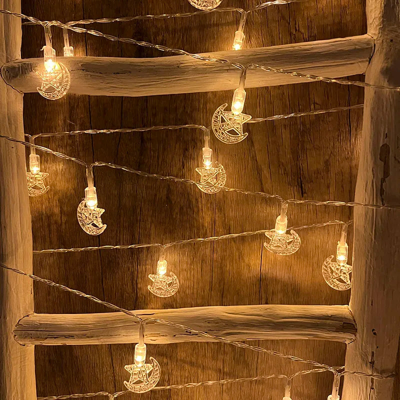 Elk Xmas Tree String Lamp Lights Christmas Tree Warm Atmosphere Decorations New Year Gifts Merry Christmas LED String Light Star