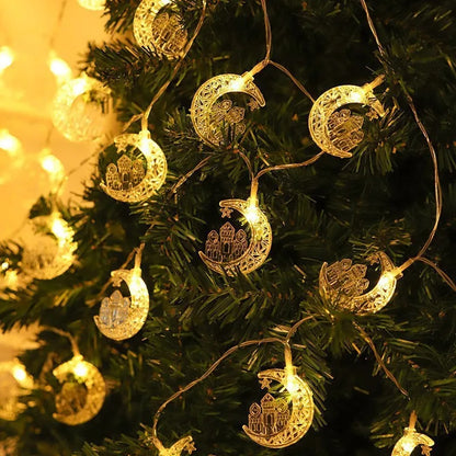 Elk Xmas Tree String Lamp Lights Christmas Tree Warm Atmosphere Decorations New Year Gifts Merry Christmas LED String Light Star