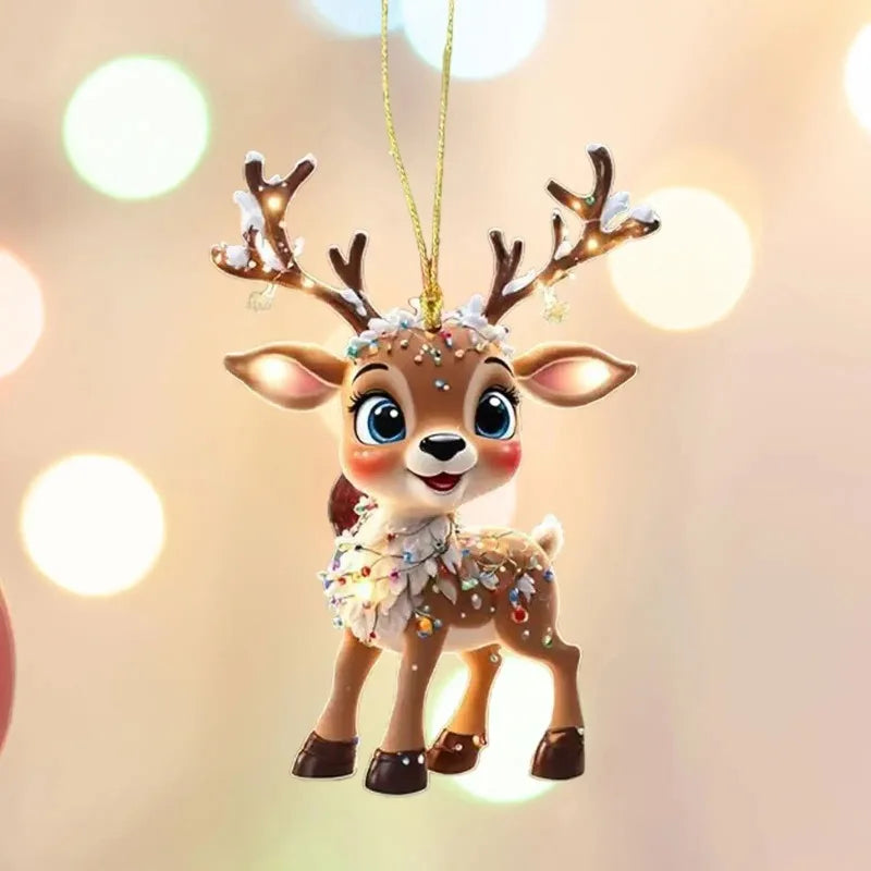Christmas Decoration Deer Xmas Tree Elk Ornament Home Decor Reindeer Merry Christmas Gift Natal Navidad Noel New Year 2024