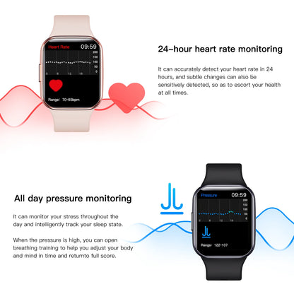 Luxury Man Smart Watch Fitness Tracker Smartwatch Heart Monitor Clock Sport IP68 Waterproof Watches for Women Xiaomi Huawei 2025