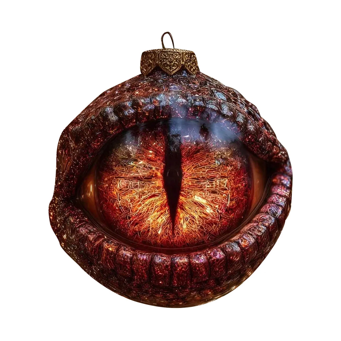 Dragon Eye Shaped Acrylic Christmas Ornament Dark Christmas Decoration Hanging Ornament Festive Atmosphere Item Christmas Gnome