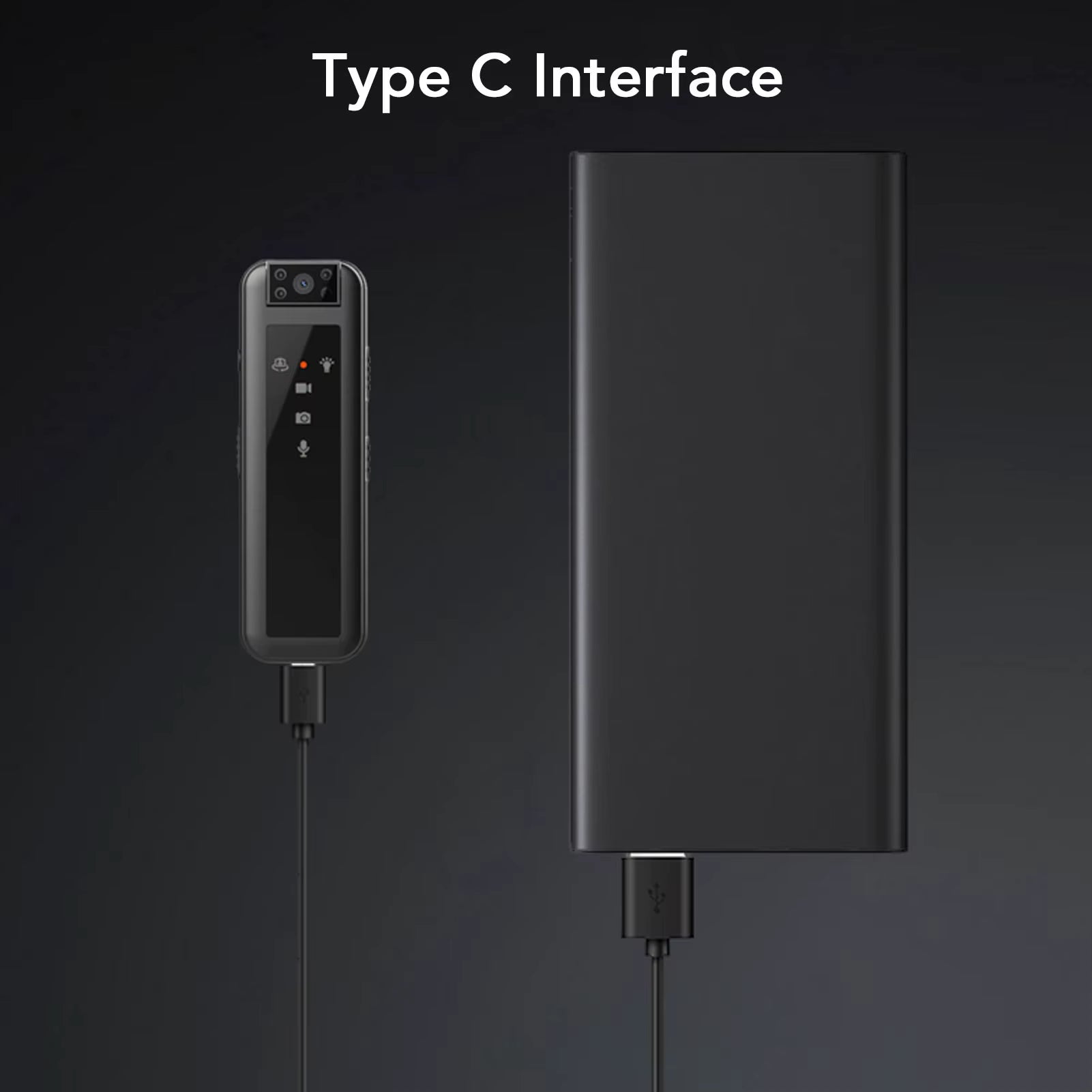 1080P Camera Video Recorder Wearable Video Camera with LED Indicator Light Clip Clip Camera Video Camera