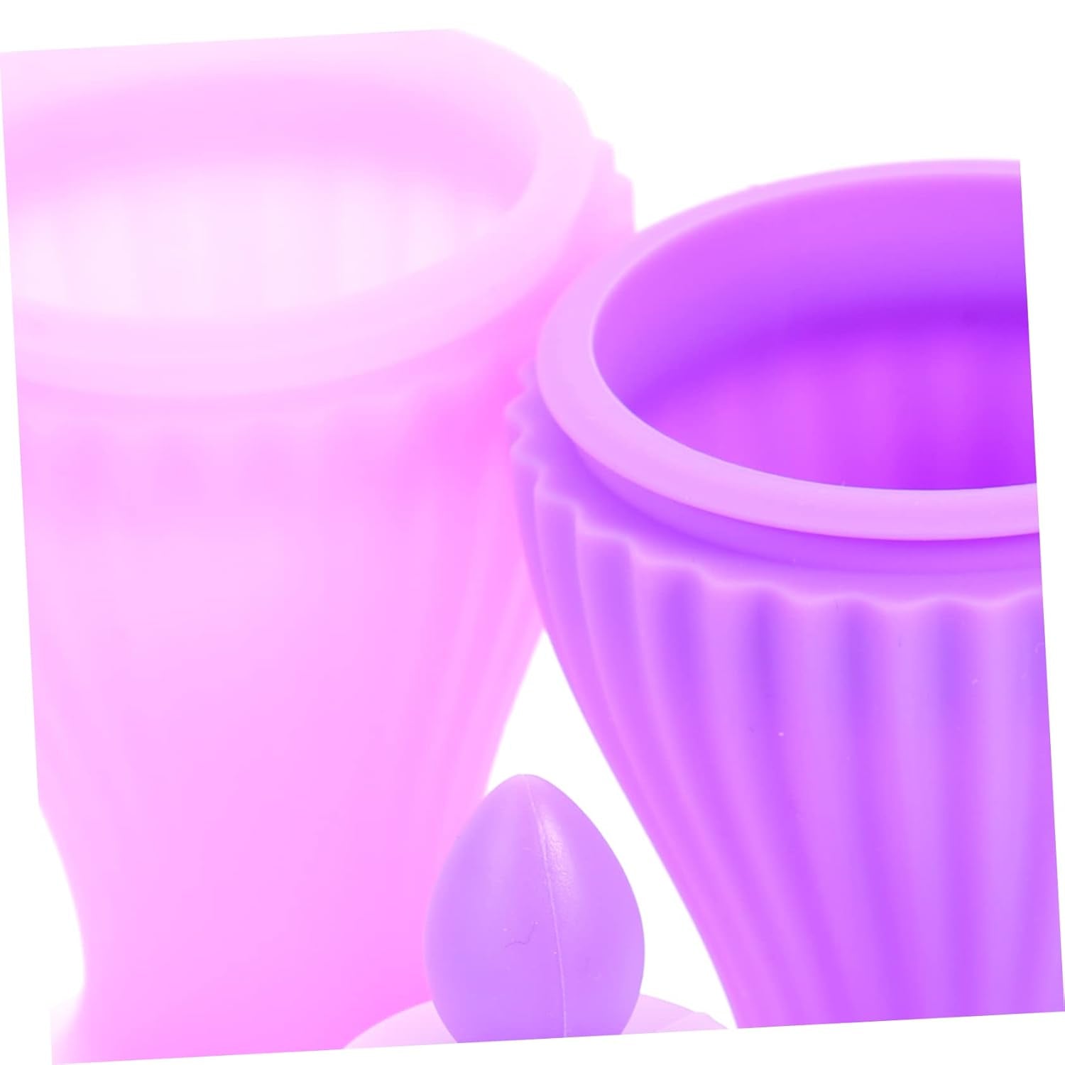 4 Pcs Roller Facial Cream Scrubber Reducer System Skincare Facial Ice Applicator Facials Jade Roller Ice Roller Face Mall Face Roller Machine LED Violet