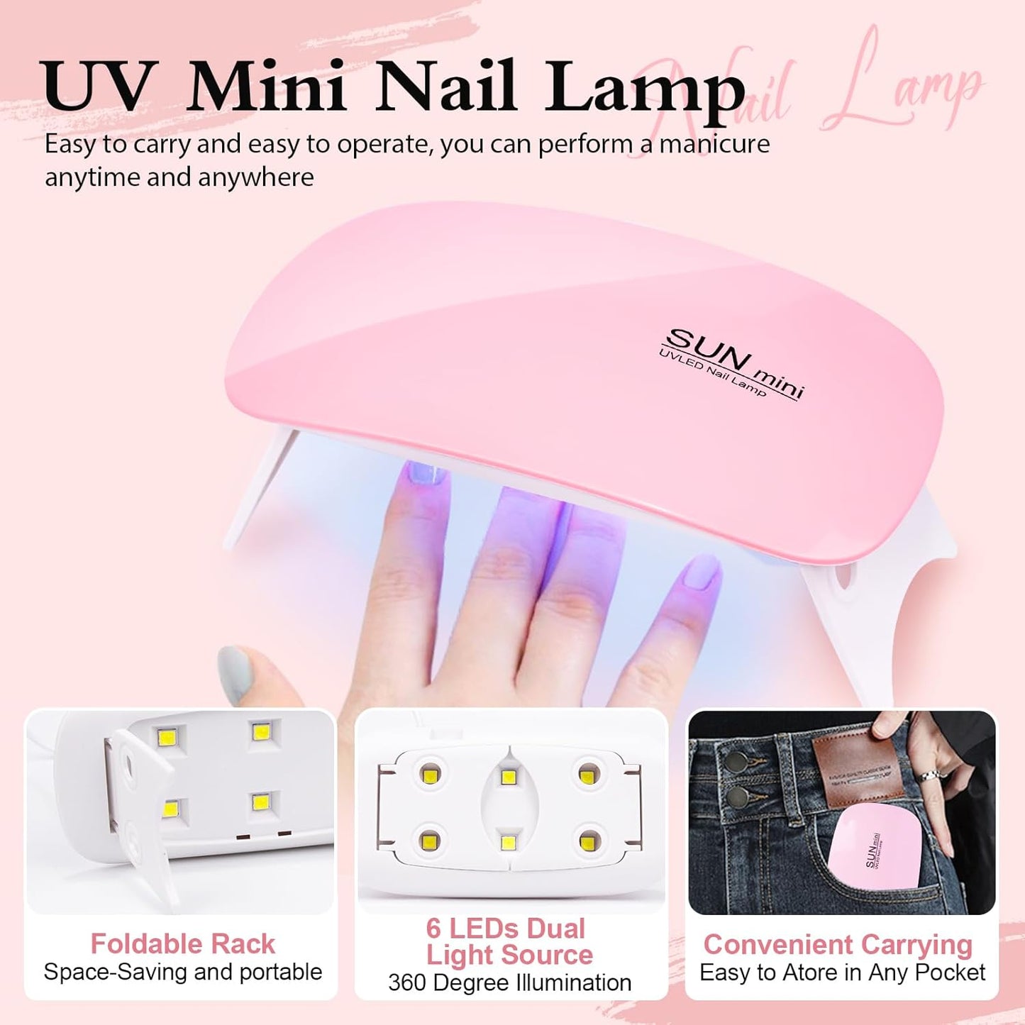Poly Nail Extension Gel Kit - 10 Colors, Professional Acrylic Nail Art Kit for Beginners with UV Light and Tools