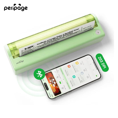 Portable Printer Wireless for Travel, Thermal Printer Support 8.5" X 11" US Letter, Compatible with Android, Ios and Laptop, Inkless Printer for Home Office
