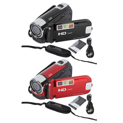 2.7In Camera 4K Camera Vlogging Camera 4K 48MP DV Camera 2.7In TFT Rotatable Screen 16X Digital Zoom Video Camera with USB Cable