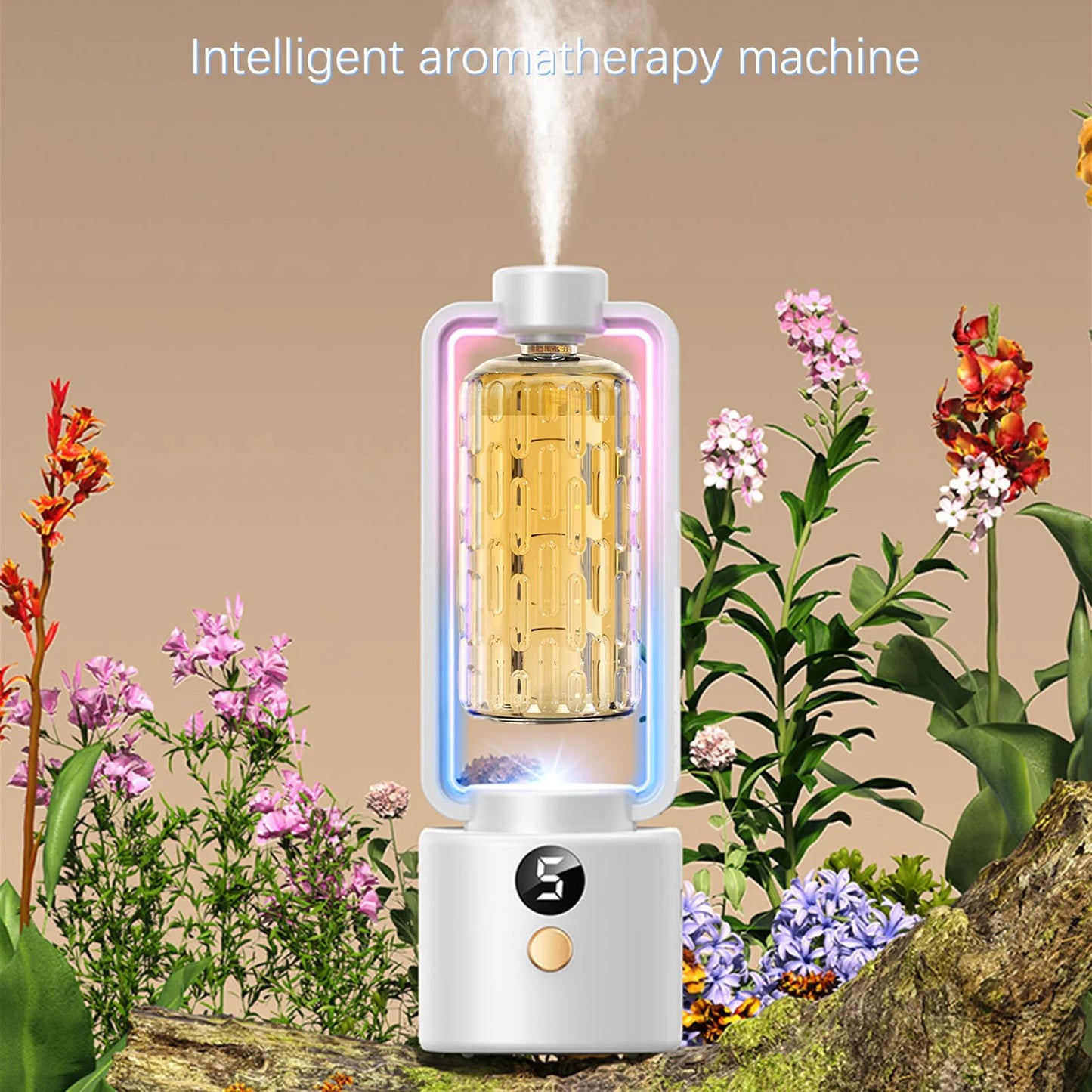 Essential Oil Diffusers, Automatic Aromatherapy Machine, Hotel Aromatherapy Machine, Humidifier (Digital Display Model，Containing Essential Oil: 50Ml)